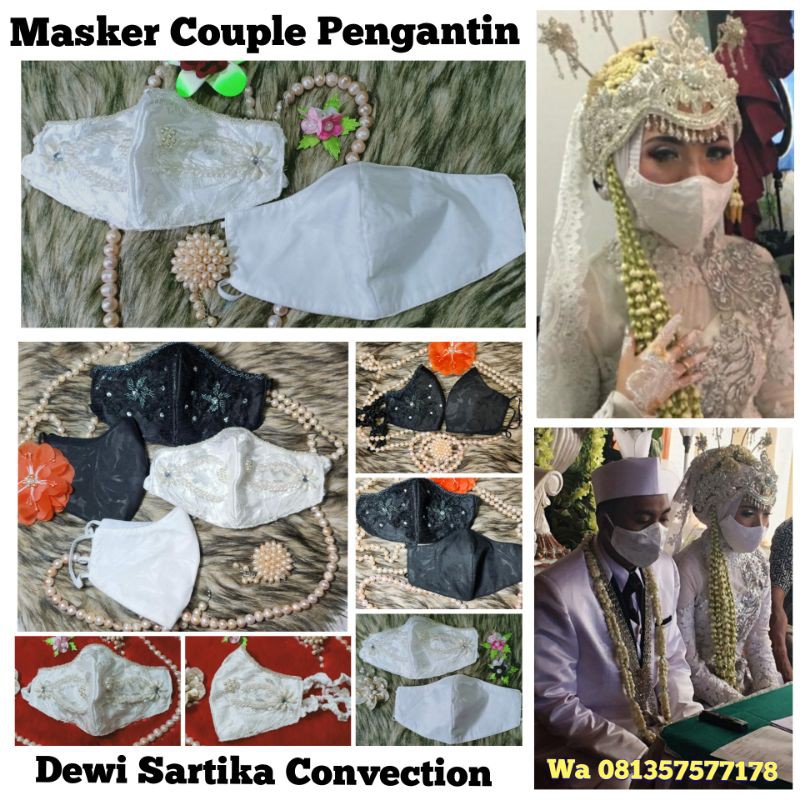 masker pengantin couple