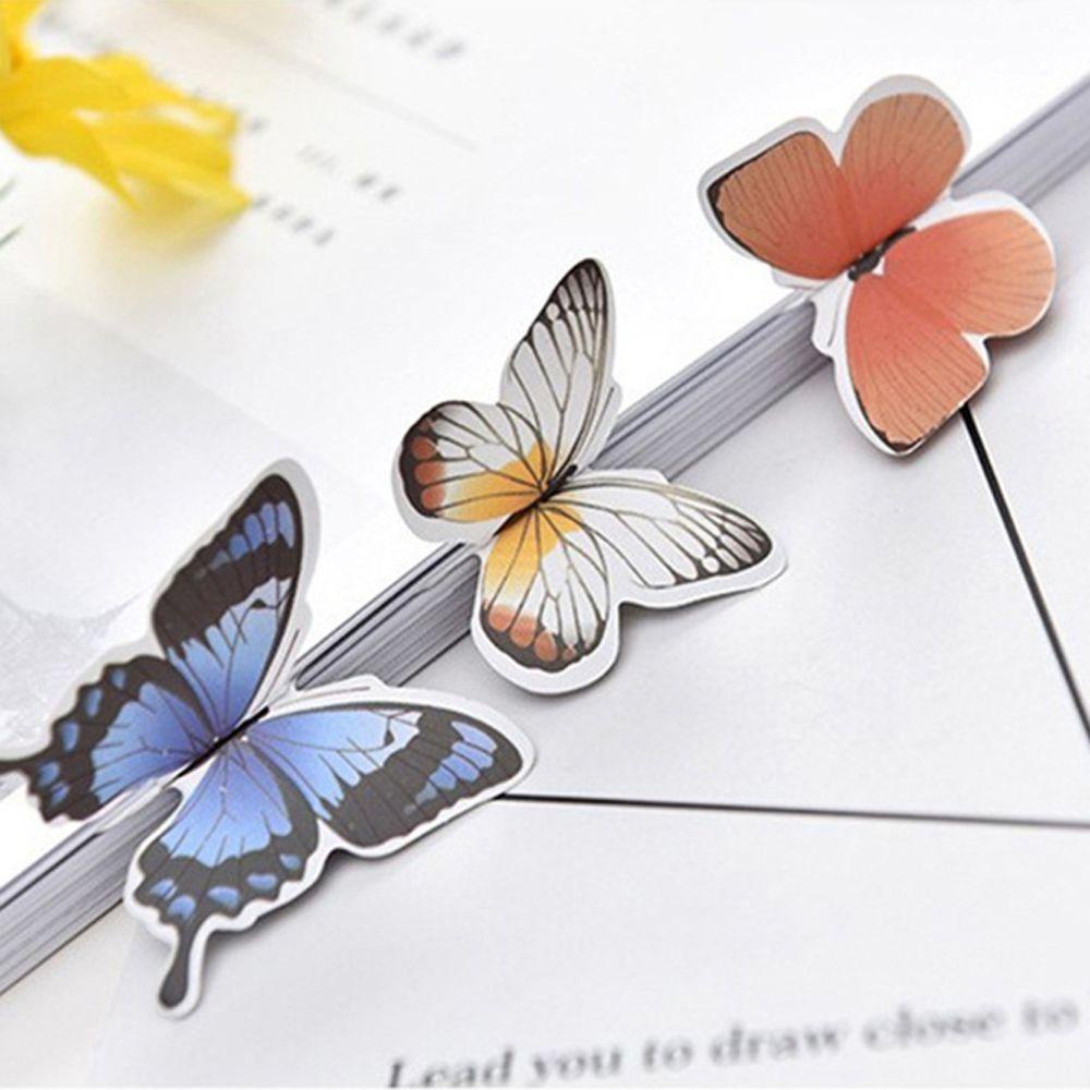 Lanfy Butterfly Bookmark Penanda Halaman Anak Label Membaca Asisten Siswa Alat Tulis Perlengkapan Sekolah Membaca Bookmark