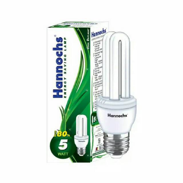 Lampu Hannochs 5Watt 2U Bergaransi 1 Tahun Resmi / Lampu Hannochs Plc