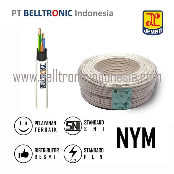 Kabel Roll / Kabel Listrik Jembo,Nym 3X1,5Mm, 1 Roll@50 Meter