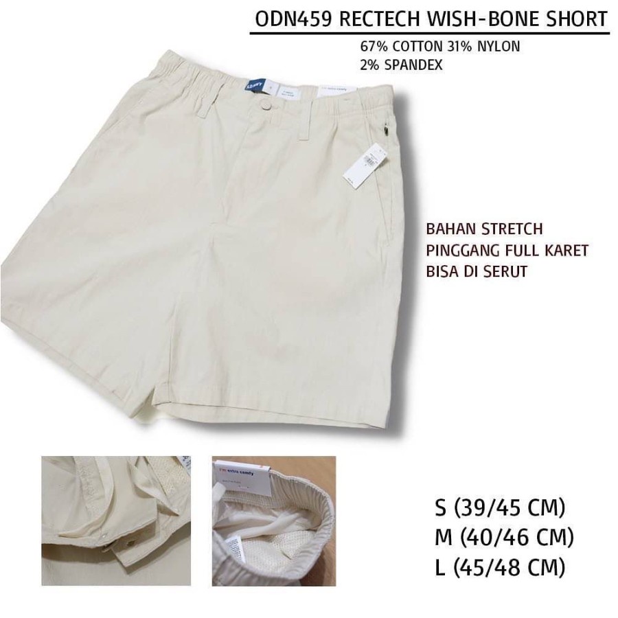 Celana Pendek Pria Murah ONB459 Retech Short 5 Warna Black-Jack Short/Raisin-Arizona/Wash-Bone/Knock
