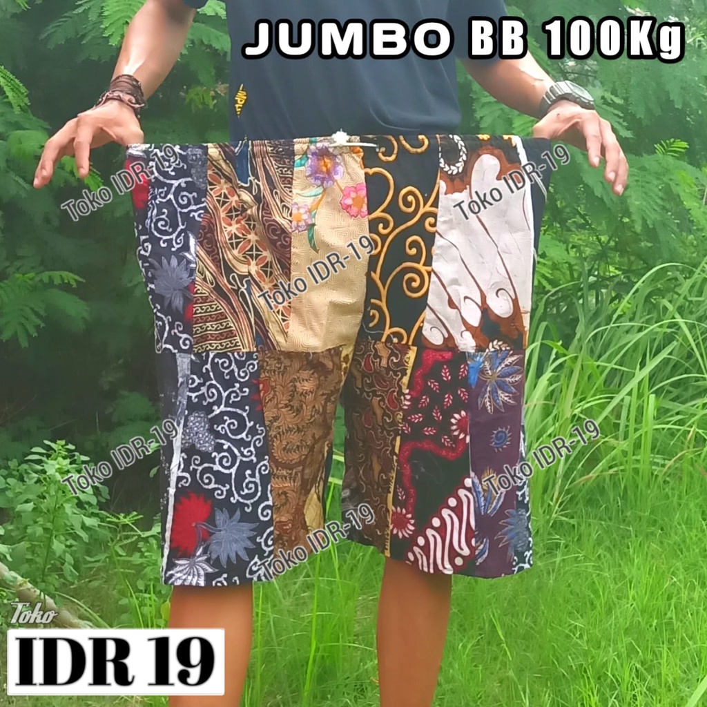 Celana Kolor Jumbo Perca Pria Wanita Celana Pendek Jumbo Toko IDR 19