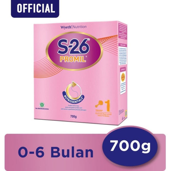 S-26 PROMIL 1 700 GRAM / S26 PROMIL 1 SUSU FORMULA BAYI USIA 0-6 BULAN