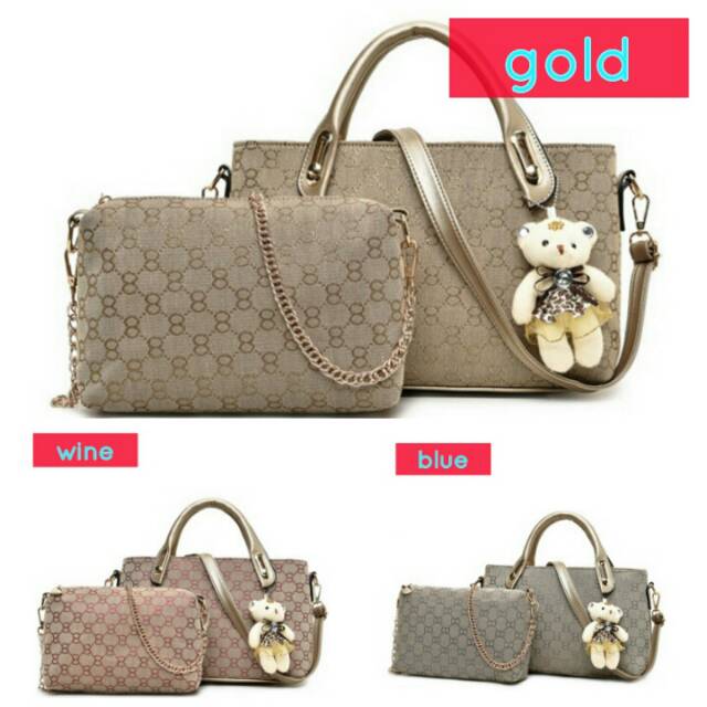 PROMO 1kg 2set gold/blue/wine J266