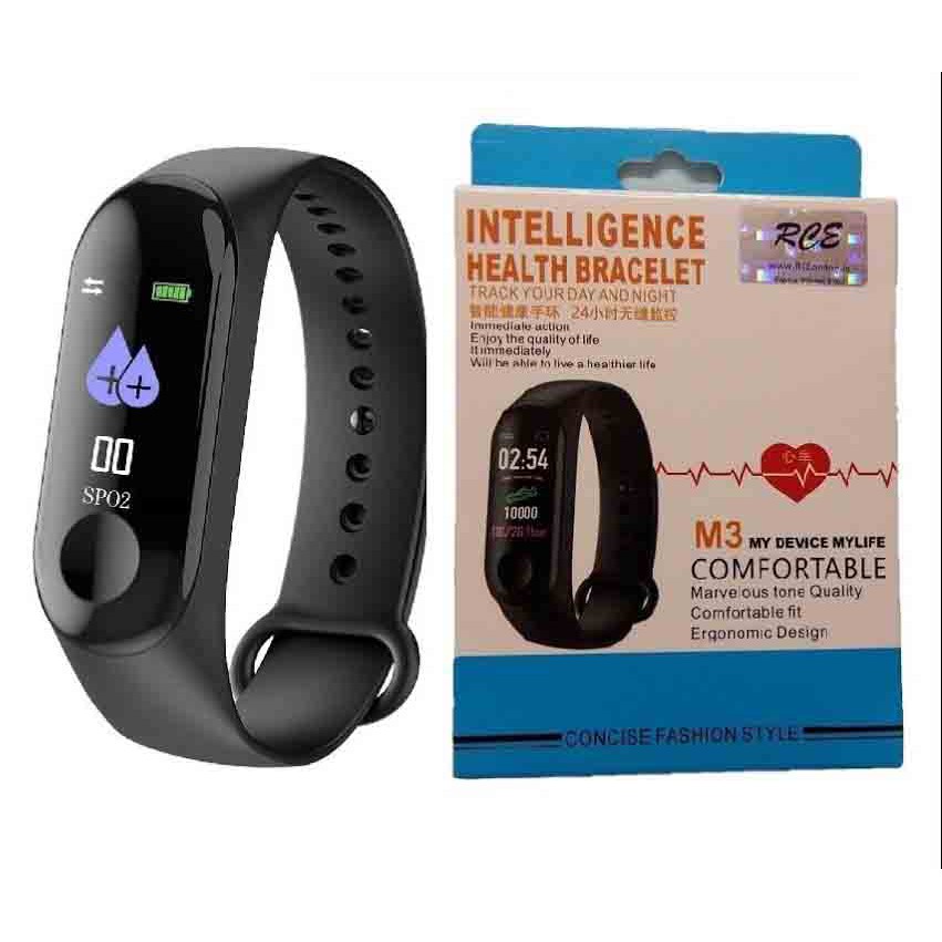 M3 Like Xiaomi Mi band 3 Strap Tali Gelang Karet Silikon Karet jam