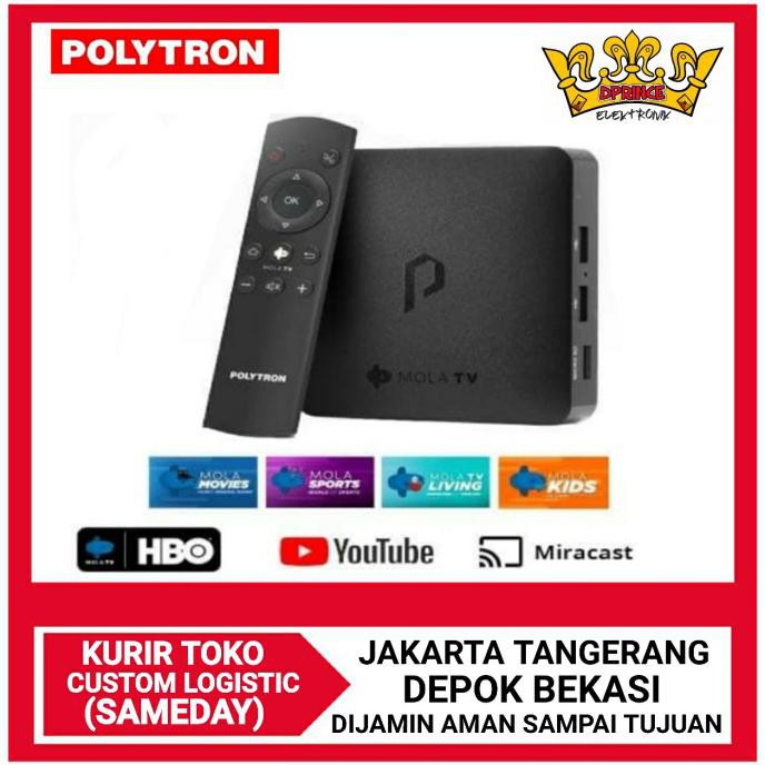 Ready&amp;Siapkirim Polytron Pdb-M11 Mola Tv Streaming Smart Box Device - No Bubble Wrap