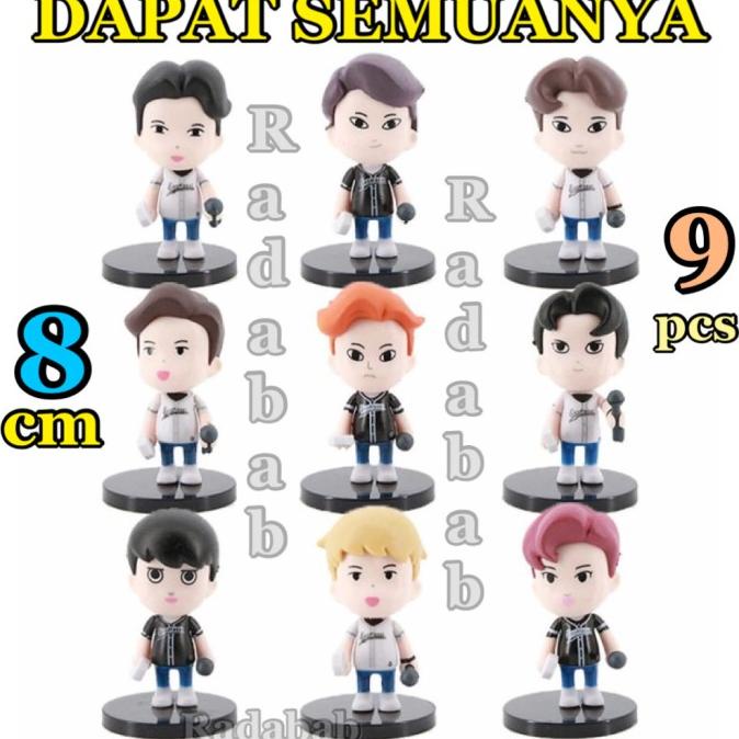 Exo Figure X Miniso - Set Of 9 - Kpop