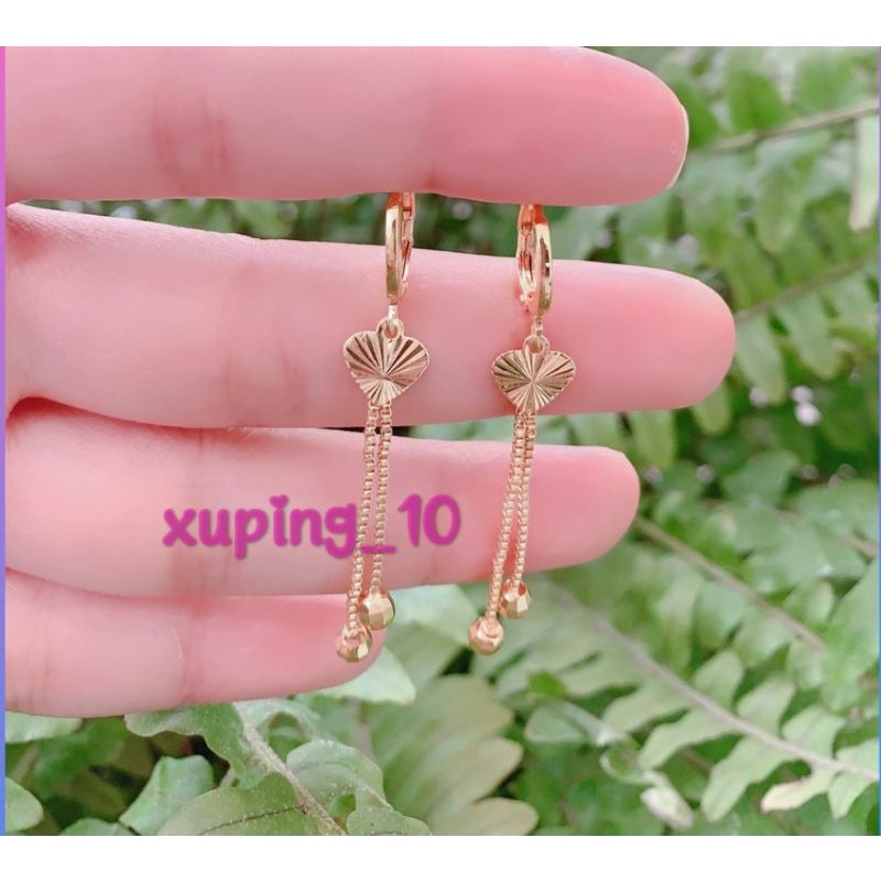 Anting Xuping Gold Anting Dewasa Model Clip Jurai Love