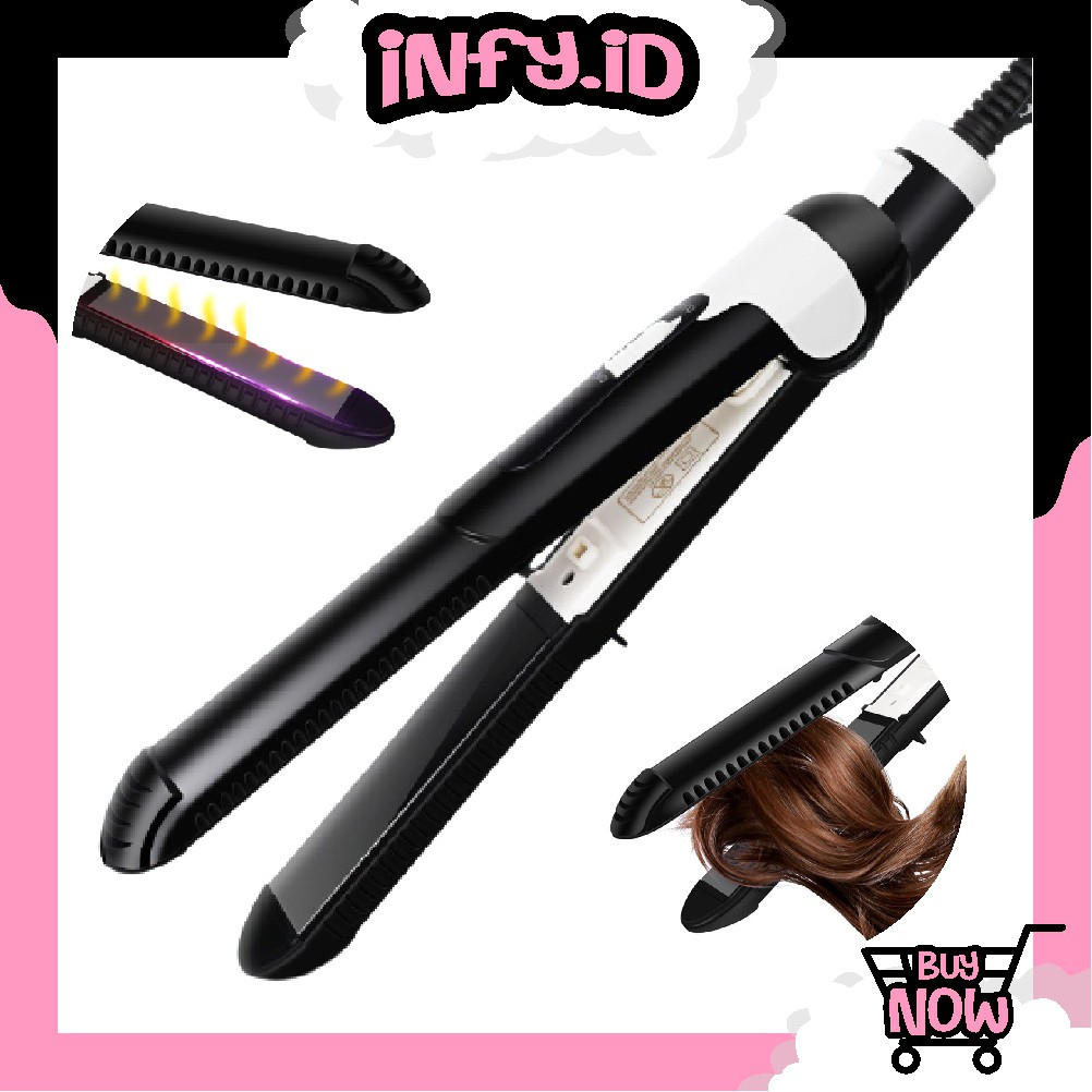 INFY - Catokan Import Yuchun Catok Rambut Hair Straightener Catokan 2in1 Lurus dan Curly R363