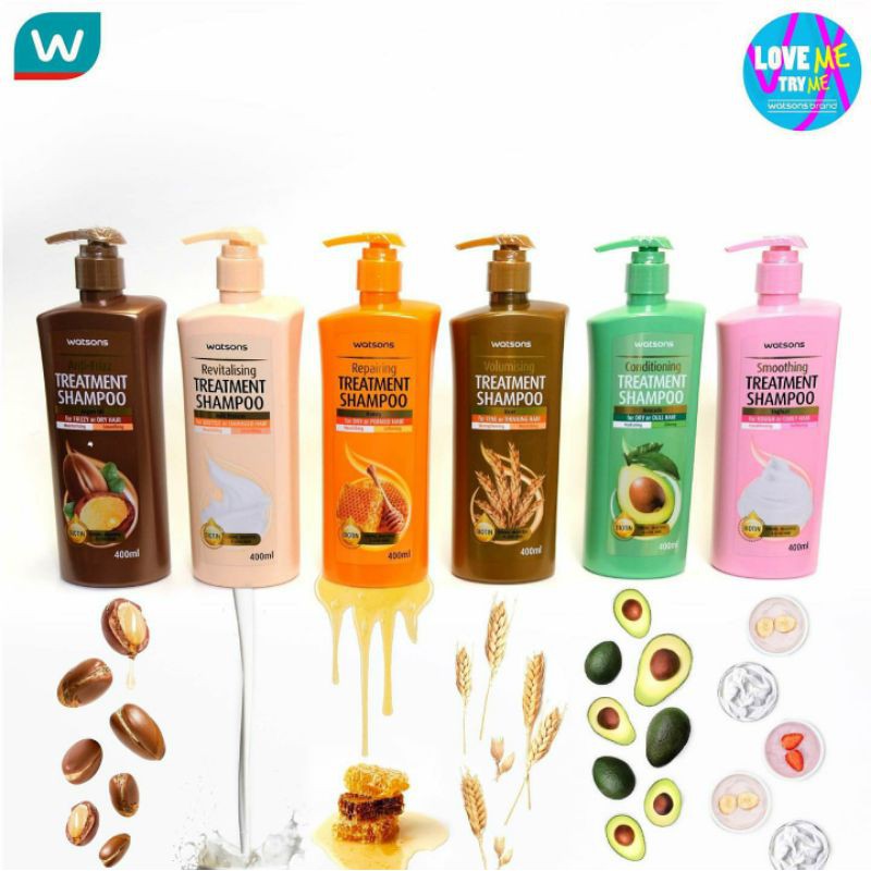 Jual Watsons Treatment Shampoo 400 Ml Shopee Indonesia