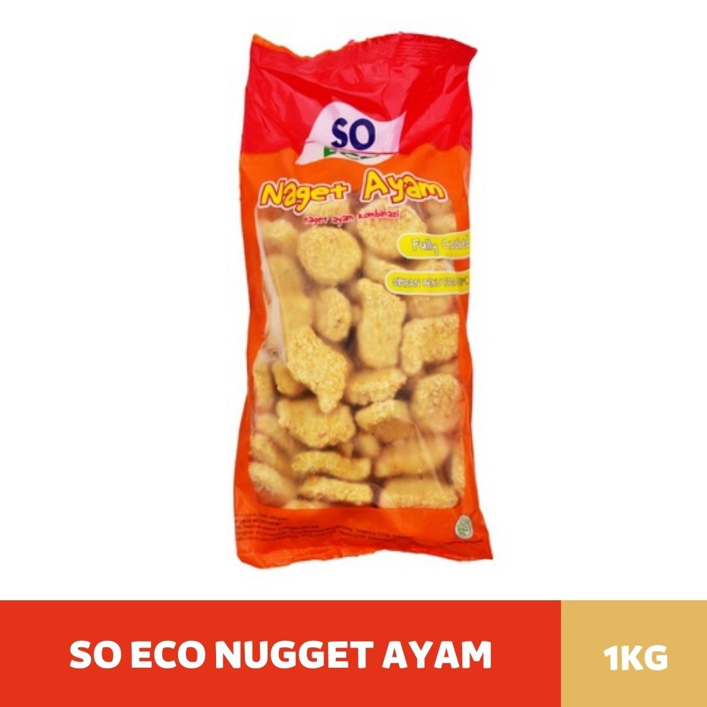 So Eco Chicken Nugget 1kg| Nugget Ayam HALAL| Nugget So Eco 1kg| Nugget Frozen So eco - 1Kg