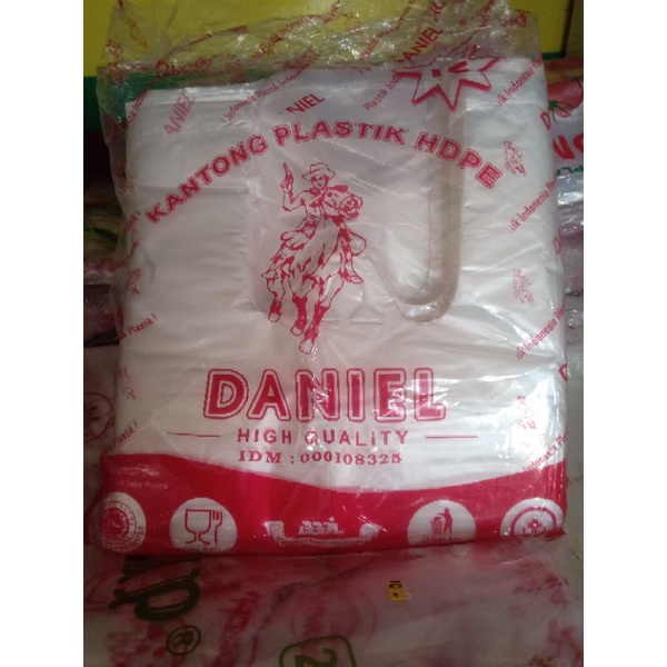 Kantong Kresek HD Bening DANIEL 15 High Quality