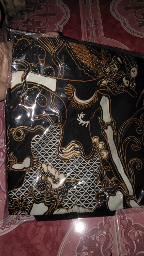 Batik Pria Wayang Mabur Full Furing Katun Halus Sragenan Ori Solo