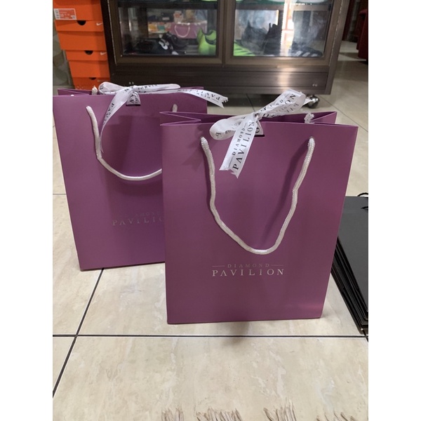 

paper bag ungu kado ulang tahun