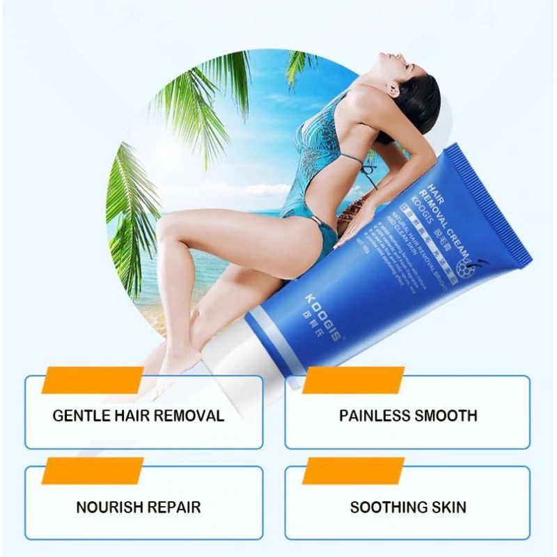 Koogis Cream Perontok Bulu Permanen Natural Hair Removal-60gr