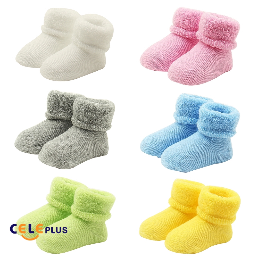 CELE Kaos  Kaki  Bahan Terry untuk Bayi  Usia  0 12 Bulan  
