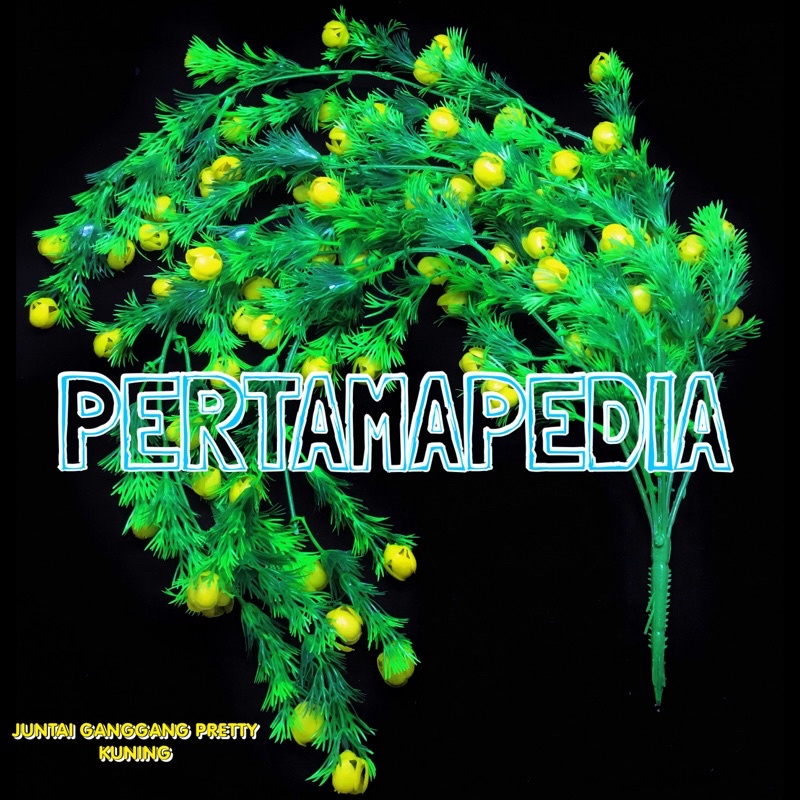 JUNTAI GANGGANG PRETTY PRITI/Bunga Plastik/Bunga Gantung/Bunga Hiasan/Bunga Dekorasi/Bunga Tempel-JUNTAIGGPRETTYKUNING