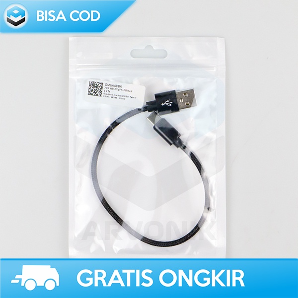 USB TYPE C KABEL DATA CHARGING 25CM DRAGON LINE ORIGINAL PREMIUM