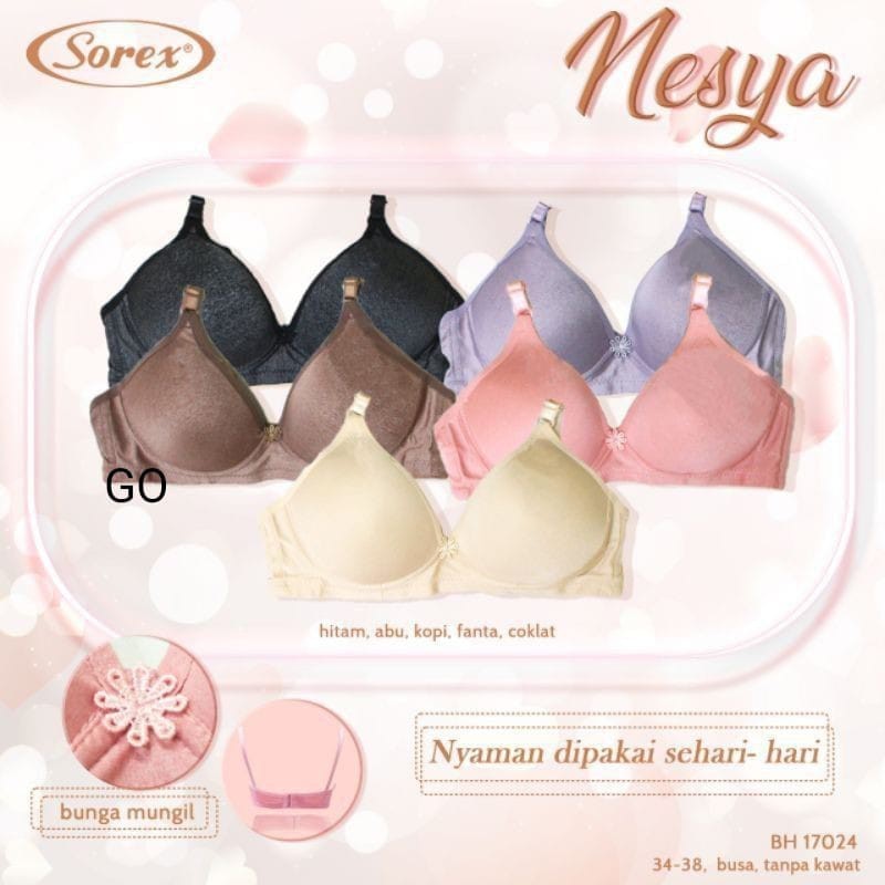 gos SOREX BRA CUP SEDANG Tanpa Kawat/Busa Tipis Bh Wanita Dewasa