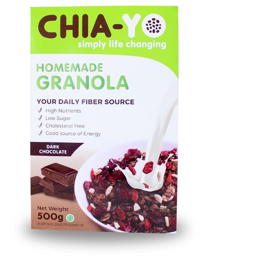 

Product Terlaris |LR36 |Chiayo Granola Dark Chocolate 500gr