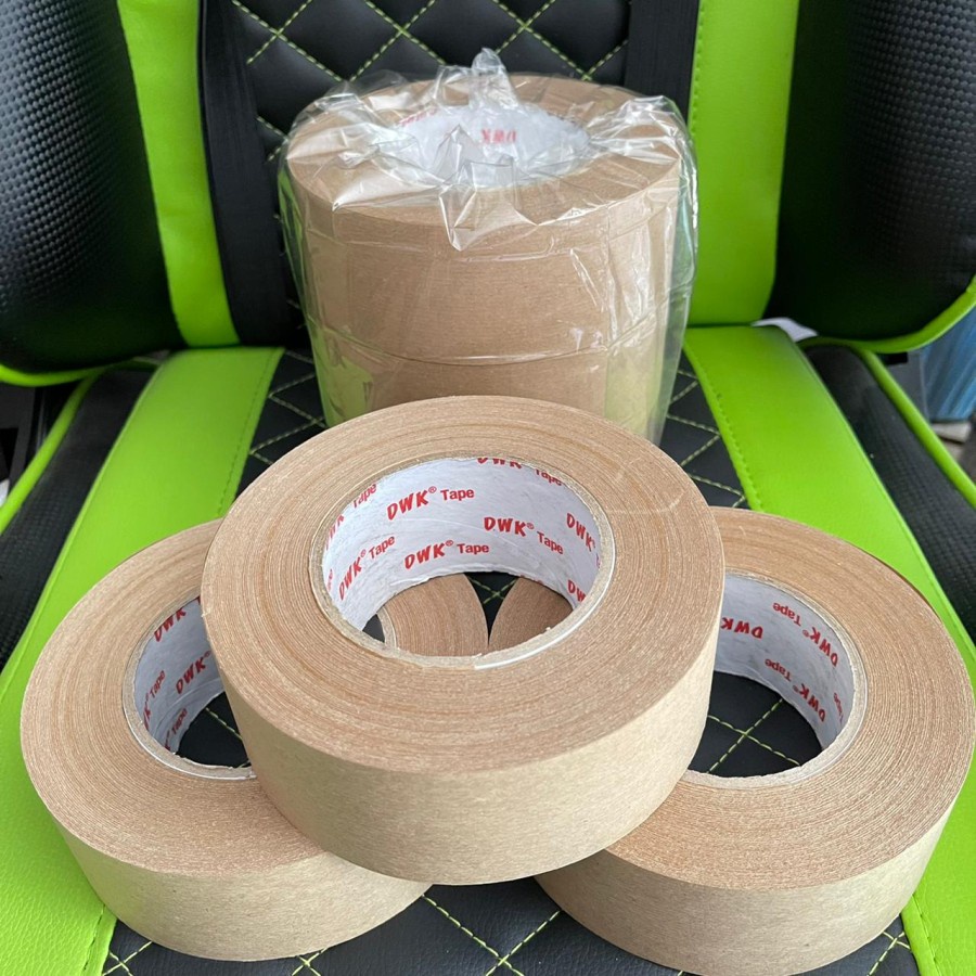 Lakban Air JUMBO / Gummed Tape Merk DWK (50mm X 300y)