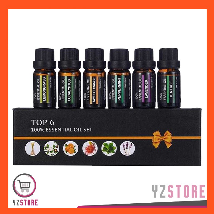 Essential Oil Aroma Terapi Aromatherapy Pengharum Ruangan Fragrance Oils Aromatherapy 10ml 6PCS YZ73