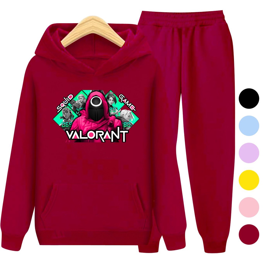 Setelan Sweater Hoodie GAME VALO / Sweater Anak Jaket Anak Laki-laki Perempuan Usia 3 -15 Tahun