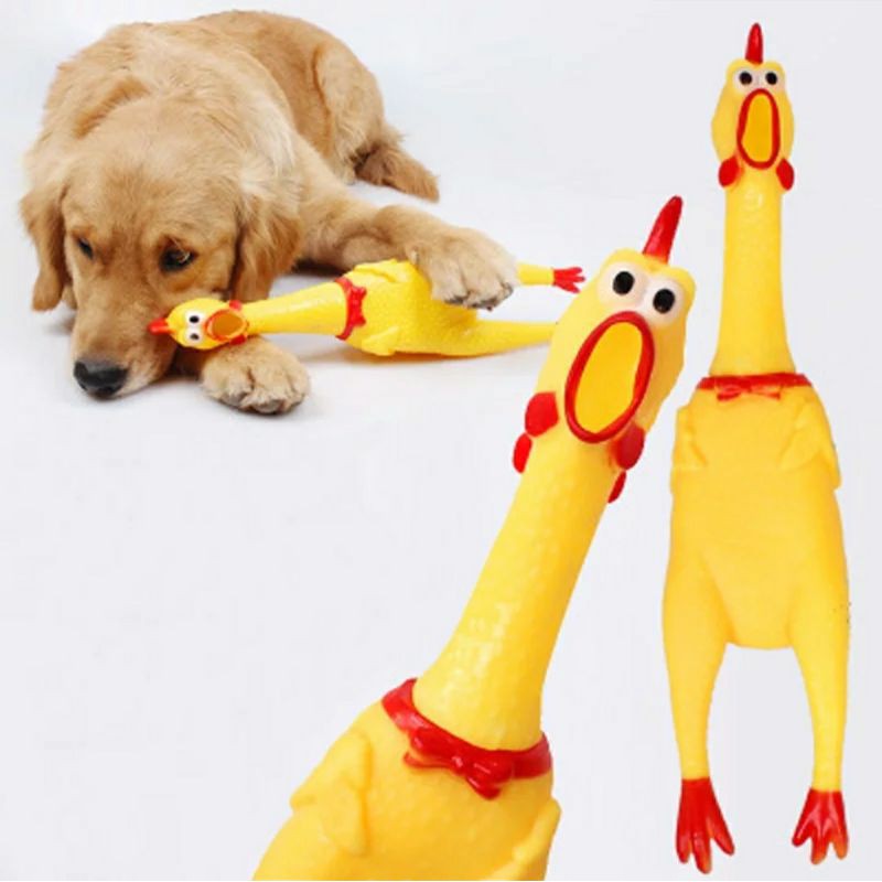 mainan Ayam Bunyi Teriak  Shrilling Screaming Chicken  Ayam Teriak pencet anjing dog toy toys