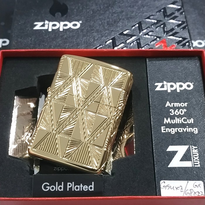 ZIPPO LUXURY ARMOR 360’ MULTICUT ENGRAVING - LUXURY DIAMOND DESIGN