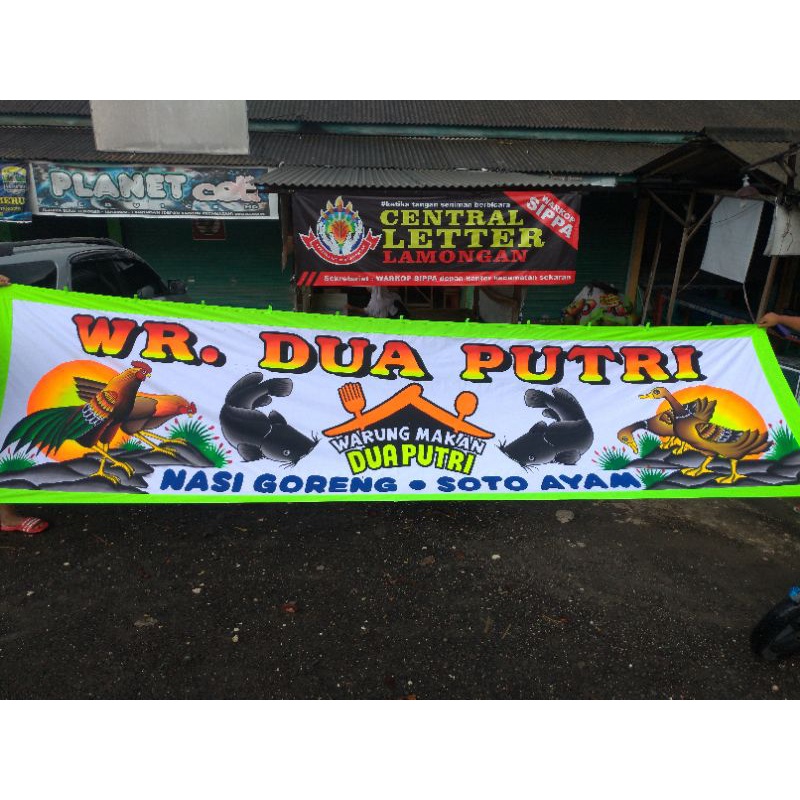 

SPANDUK LUKIS ASLI.. NO PRINT/SABLON