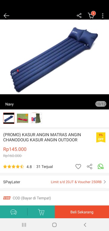 (promo) Kasur Angin Matras Angin Chanodoug Kasur Angin Outdoor Traveling Camping