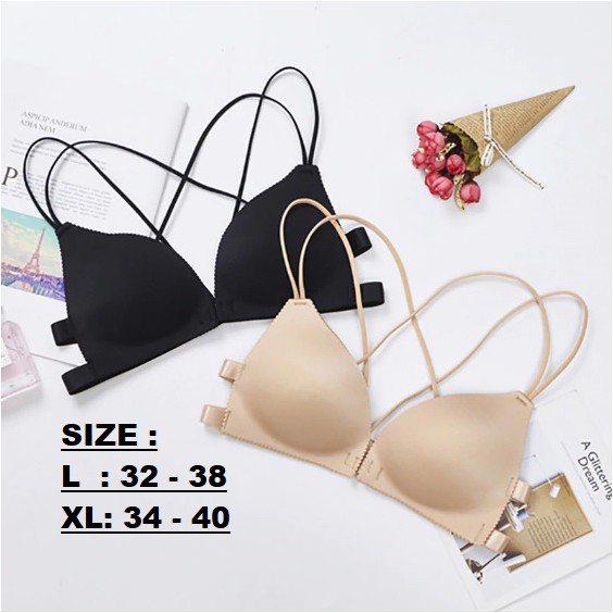 Front open Push Up Bra buka depan tanpa kawat BK