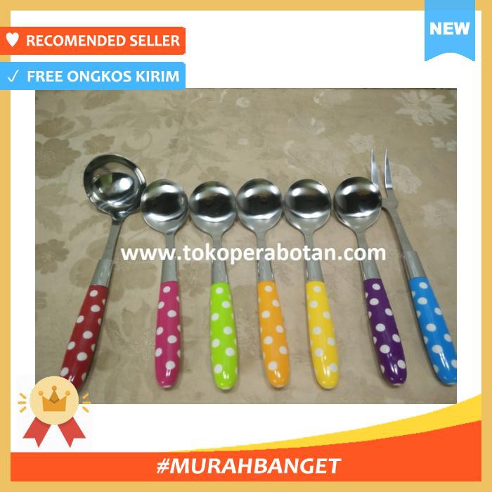 CENTONG NASI & SENDOK SAYUR - SERVING SPOON SET STAINLESS VICENZA V-261 / SENDOK SAYUR SET VICENZA