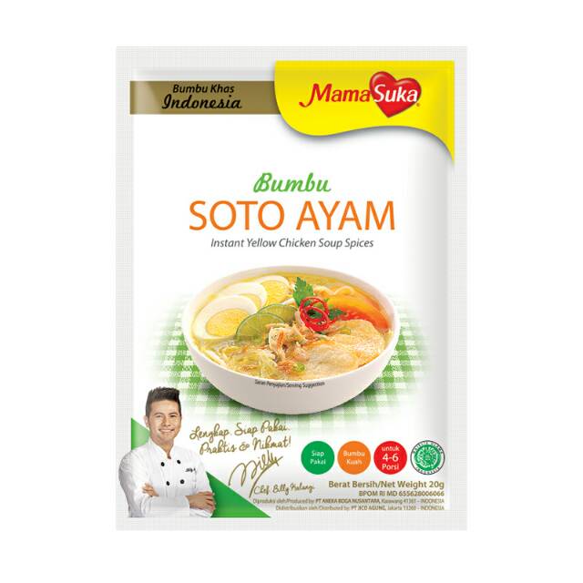 

Bumbu Soto Ayam Mama Suka / 20pcs