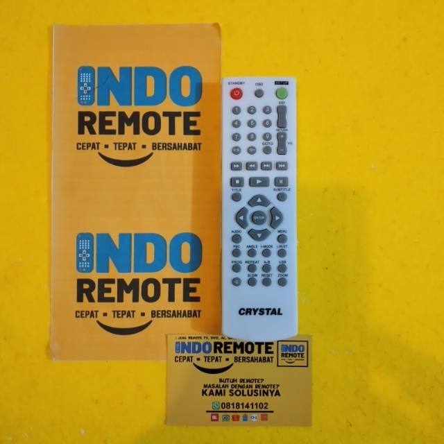 REMOTE DVD CRYSTAL PUTIH ORIGINAL