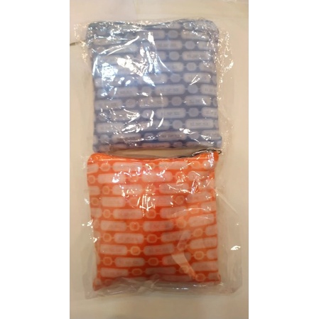Folding Bag SiSeSa Blue and Orange (1 set = 2 Pcs)/ Tas Lipat/ Tas Serba Guna