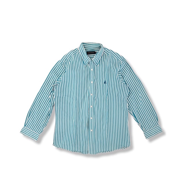 Kemeja strip biru putih Bean Pole
