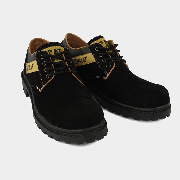 SEPATU SAFETY BOOTS PRIA SAFETY CATERPILLAR SHOES COWOK TOURING TRACKING UJUNG BESI KERJA PROYEK LAPANGAN