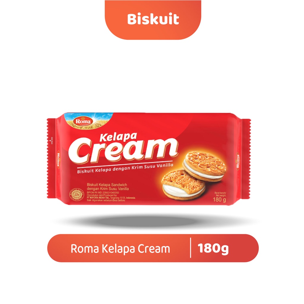 

Biskuit Roma Kelapa Cream @180 gram