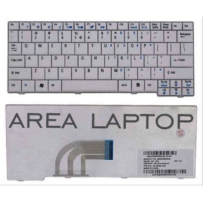 Keyboard Acer 531 AO531 531H ZG5 ZG8 A110 A150 D150 D250 Putih White