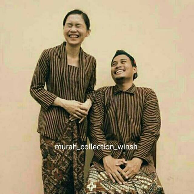 BAJU PREWEDDING SURJAN LURIK GARIS KECIL