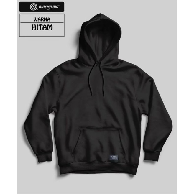 Efraa.ID/ Hoodie Hitam / Hoodie Polos / Hoodie Pria dan Wanita / Hoode Oversize / Hoodie Santai