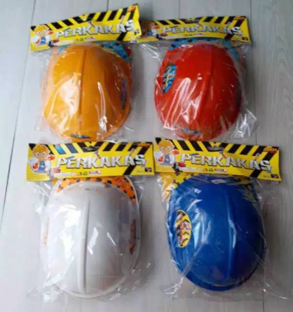 Mainan Helm perkakas Alat pertukangan / mainan anak alat tukang