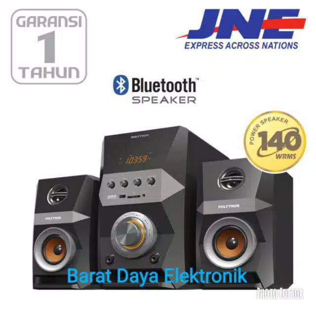 SPEAKER AKTIF POLYTRON PMA 9522 Multimedia Speaker + BLUETOOTH/AUX/USB/RADIO FM SPEAKER BLUETOOTH