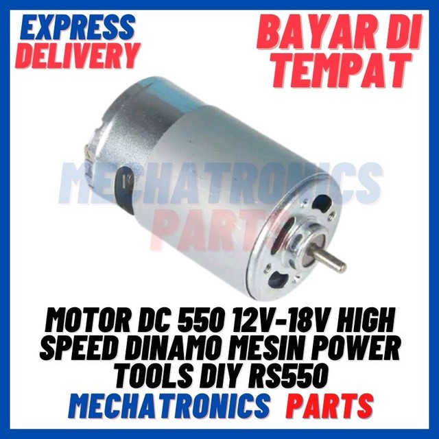 [MTR-9028] MOTOR DC 550 12V-18V HIGH SPEED DINAMO MESIN POWER TOOLS DIY RS550