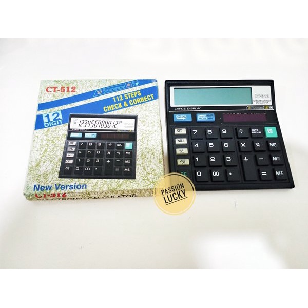 

Dijual KALKULATOR CALCULATOR CT 512 HITAM Murah