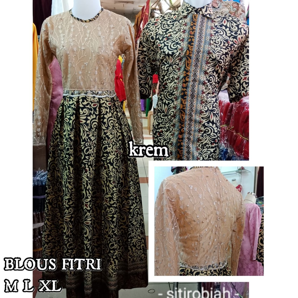 dress fitri semi gamis original couple / couplean baju batik pesta modern / pakaian pesta couple