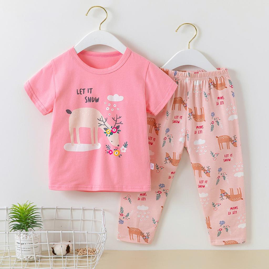 BANYAK MOTIF piyama anak lengan pendek celana panjang import anak kubao 1-6 tahun cowok cewek