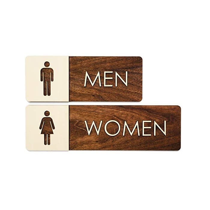 

Toilet sign acrylic kayu keren | sign toilet | papan toilet Elegan