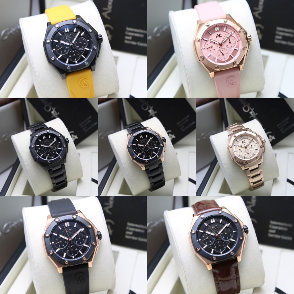 JAM TANGAN WANITA ALEXANDRE CHRISTIE AC 9601 COLLECTION ORIGINAL GARANSI RESMI 1 TAHUN